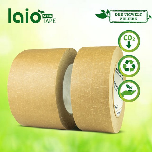 laio® GREEN TAPE 316 fadenverstärktes Papierselbstklebeband in 50 und 75 mm
