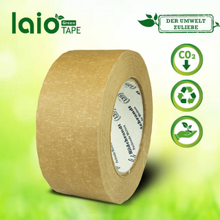 laio® GREEN TAPE 316 fadenverstärktes Papierselbstklebeband 50 mm x 50 lfm laio® GREEN TAPE 316 fadenverstärktes Papierselbstklebeband 50 mm x 50 lfm