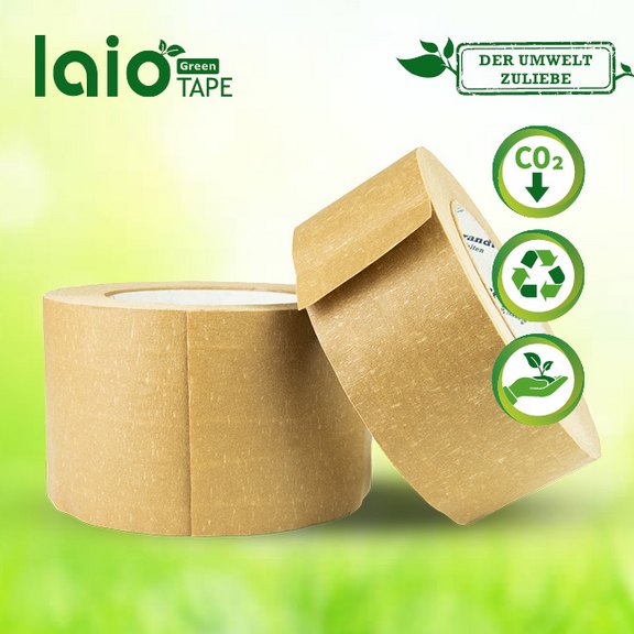 laio® GREEN TAPE 316 fadenverstärktes Papierselbstklebeband in zwei Größen